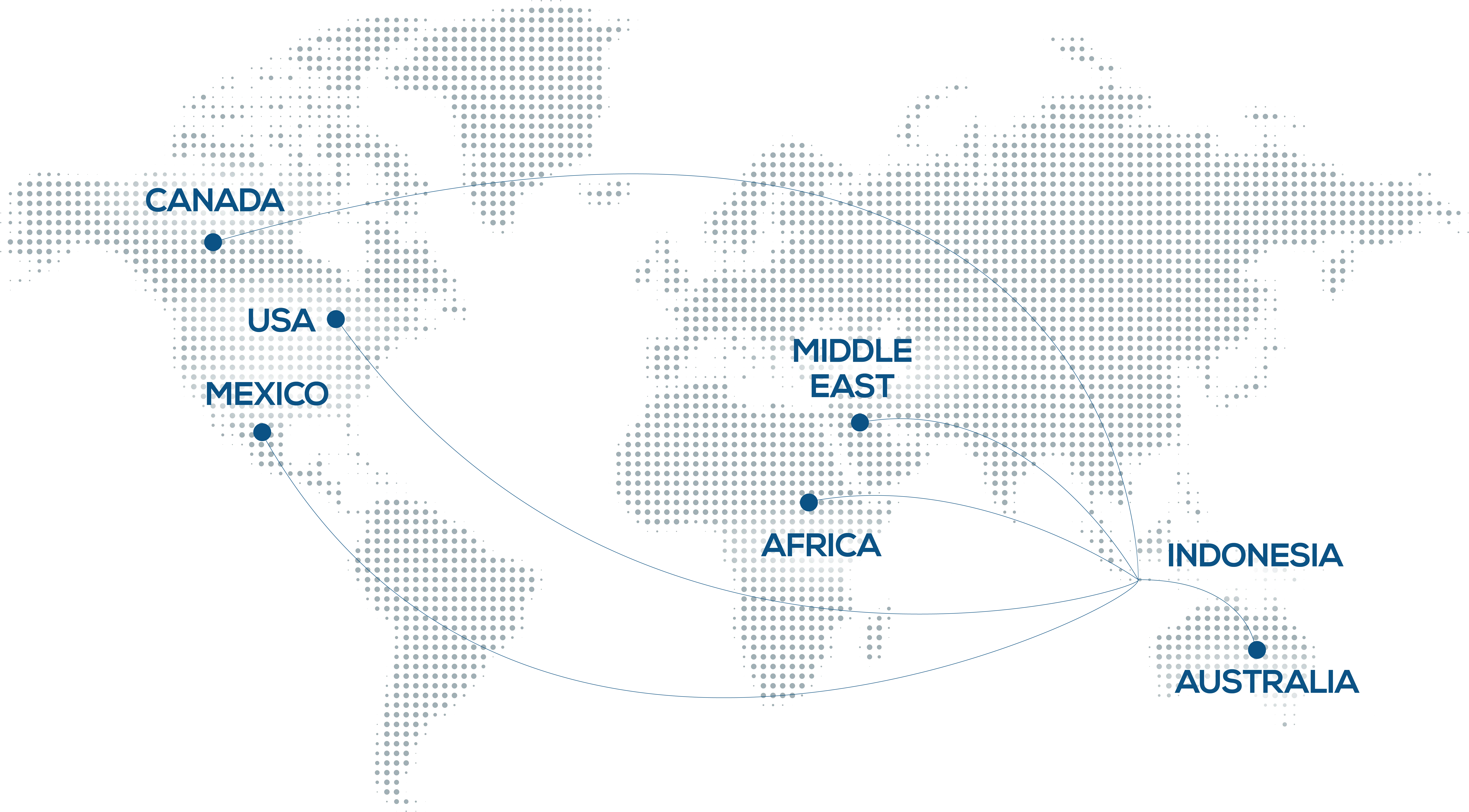 KCU World Export Destination Map